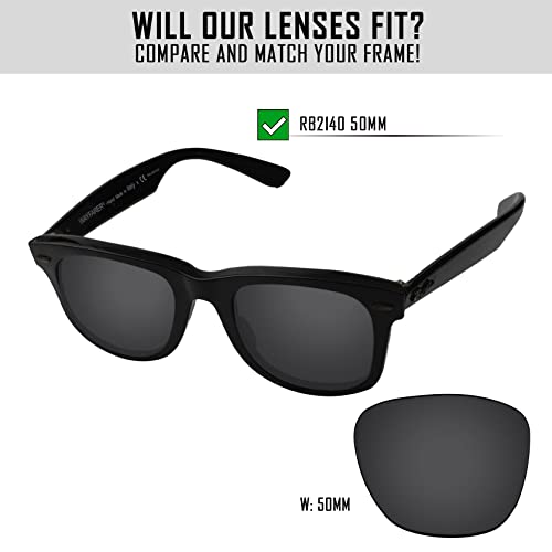 Image of Polarized Replacement Lenses for Ray-Ban Wayfarer RB2140 50mm Sunglass Earth Brown - Polarized