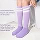 DECOVICI Kinder Fußballsocken für Mädchen und Jungen 4 Paar, Kniestrümpfe Fussball Socken für Kinder, Lange stutzen kinder fußball für 3-13 Jahre Rugby Tägliches(3-6Jahre,4Schwarz)