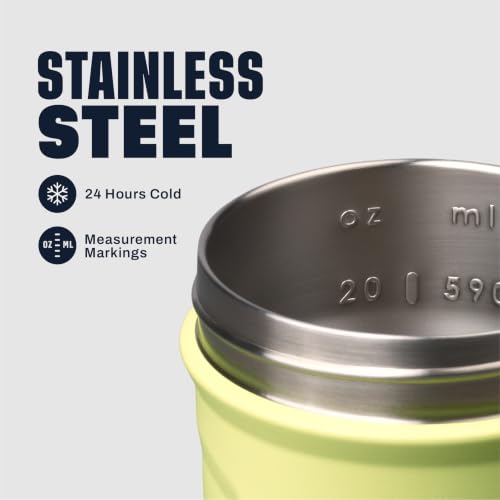 Image of BlenderBottle Sport Flip Stainless Steel Shaker Bottle 24oz Electric Garden