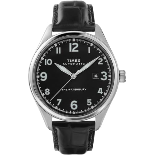 Timex Automatic Watch TW2T69600, Negro, Correa, Negro, Correa