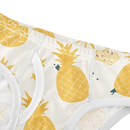 KLL Gold Glitter Pineapples Toddler Boys Comfort Underwear Breathable Children Undies4