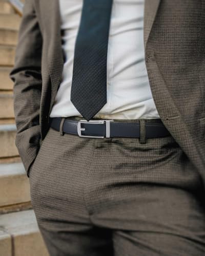 Image of CHAOREN Mens Dress Belt - 1 1 /4 inch Leather Ratchet Belt Comfort Click