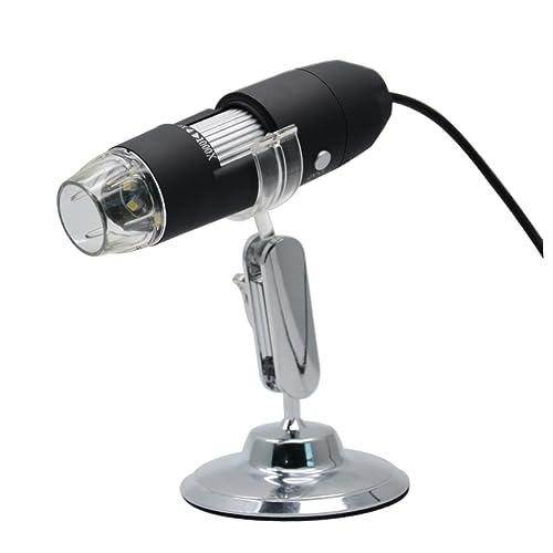 KICHOUSE Portable USB Digital Microscope 8 Led Magnifier 50x-1000x Magnification for Boys and Girls Students Collectors Testers -  1484133JBHLJYTP