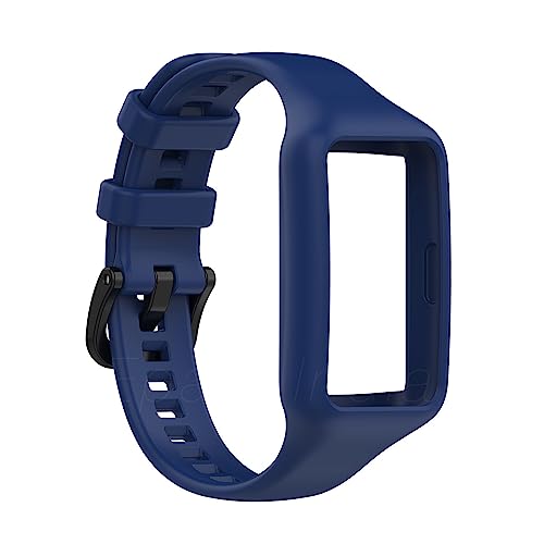 Image of Epaal Full Case Plain Strap for Honor Band 6 / Huawei Band 7 / 6 - Integrated TPU Watch Strap