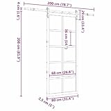 Zoom IMG-2 vidaxl porta a scomparsa 80 Zoom IMG-2 vidaxl porta a scomparsa 80