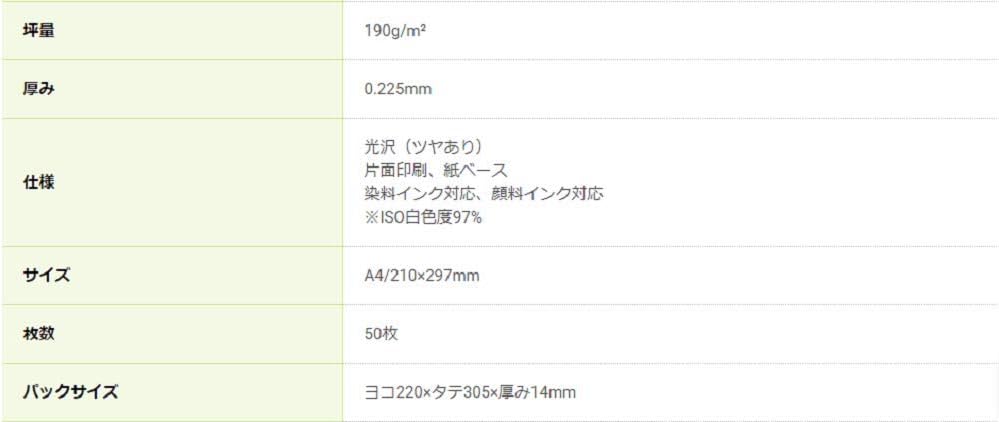 A4 50 pieces JPPG-A4-50 glossy paper to be able to put on a mount Nakabayashi inkjet glossy paper 100 years (japan import)