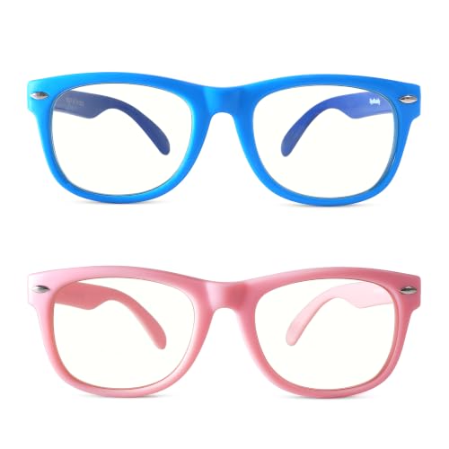 Image of EYEBUDDY Blue Light Glasses for Kids Boys Girls,Computer Gaming Bluelight Glasses,Fake Glasses for Ages 2-12