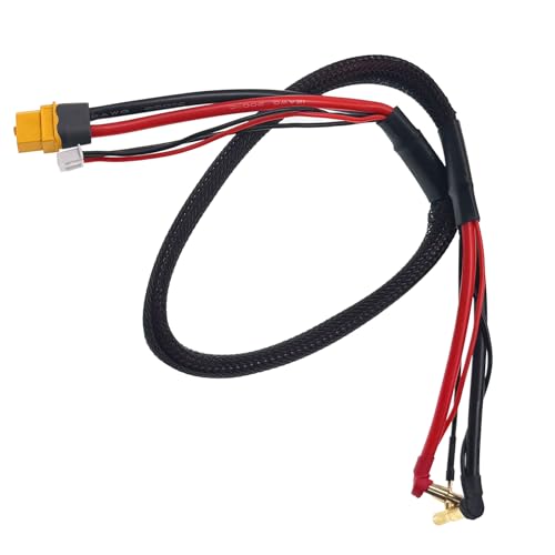 Cable de carga 2S XT60 para batería Lipo con conectores de bala de 4 y 5 mm 2