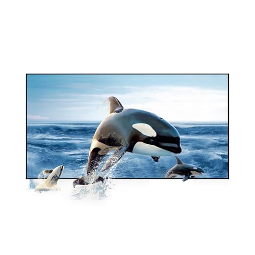 Pantalla de proyector gris reflectante de 72 a 130 pulgadas para cine en casa