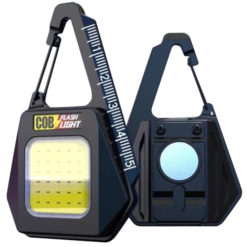 GETBSTOOP LED COB キーホルダーライト多機能ミニポータブル懐中電灯 USB 充電ハンドヘルド緊急ライト IPX4 防水夜間ランニングパトロール用