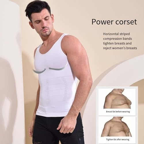 Shaperluv for Men, Shaperluv Tank 2.0 Mens, Shaper Tank for Men Big and Tall, Breathable Muscle Support3