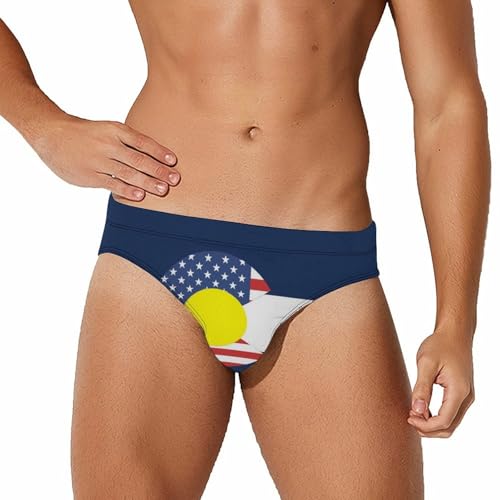 United States Colorado Flag Men's Swimsuit Bikini Briefs Swim Underwear Stretchy Swimwear - Main Image