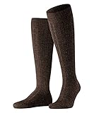 jersey lana hombre Calcetines de hombre a la rodilla marca FALKE; para el dia a dia, sin dibujos o estampados; color liso y adecuados para todo zapato como ejecutivo, traje, bajo o botines; de punto grueso no transparente ni translúcido; cubre el pie y la pantorrilla.