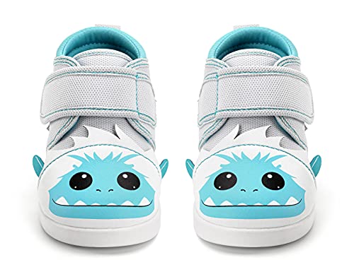 ikiki Squeaky Shoes for Toddlers/Little Kids (Yeti, White/Gray, Size 10)