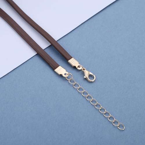 Xmsrn Vintage Sonnenblume Tigerauge Choker Halskette - Braun Wildleder Boho Cord für Frauen