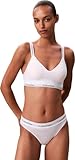 Calvin Klein Women’s Lightly Lined Bralette with Stretch Band, White (White), S