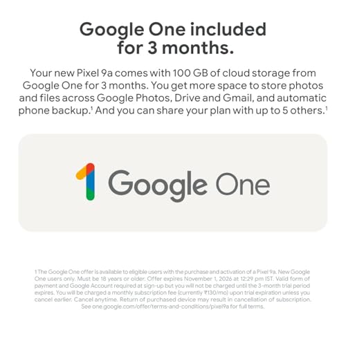 Image of Google Pixel 9A (Obsidian, 256 GB) (8 GB RAM)