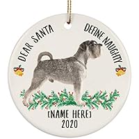 Amazon.co.jp: 面白い名前入りミニチュアシュナウザー シルバー Dear