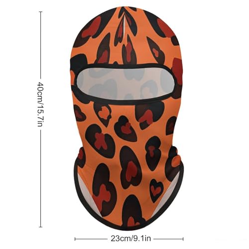 Balaclava para Hombre y Mujer con diseño Leopardo Marrón, cubre rostro completo para ciclismo miniatura 2