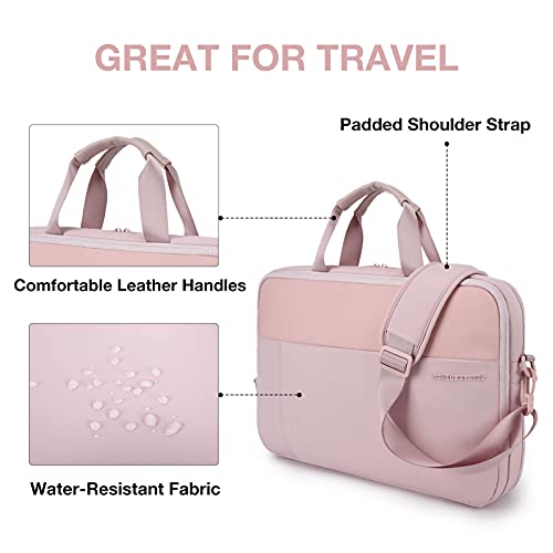 Image of LIGHT FLIGHT Laptop Bag, Expandable Briefcase for Men Women,Slim Laptop Bag for Computer,Water Resistant Business Bag,Black