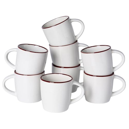 famiware Mercury Coffee Mugs 13 oz, Coffee Mugs Set of 8 with Handle