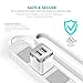 Overtime 3PC Charging Kit, Wall and Car Charger, Apple MFI Certified Lightning to USB-C 6ft Charging Cable for iPhone/iPad & iPod - White