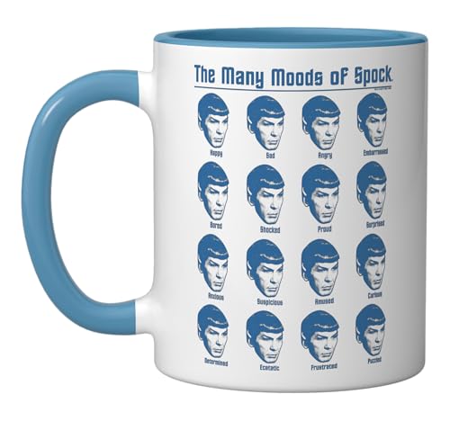 Taza de cerámica Star Trek Many Moods of Spock 11 oz miniatura 1