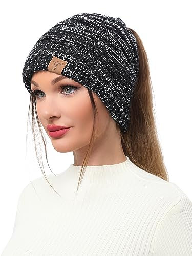 Soul Young Ponytail Messy Bun Beanie Tail Knit...