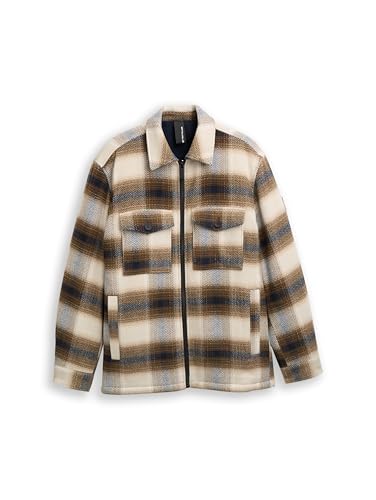 TOM TAILOR Herren Overshirt mit Karomuster – Ansicht 4