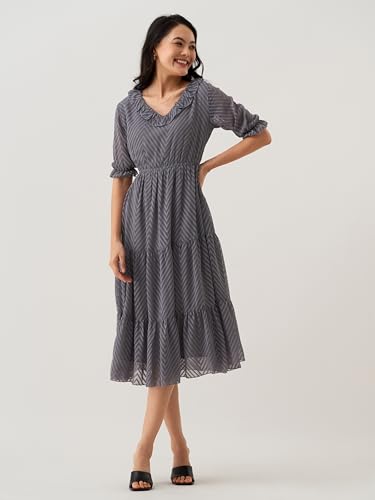 Image of AASK Dress for Women One Piece Kurta Set Tops Knee-Length Fit And Flare Dresses