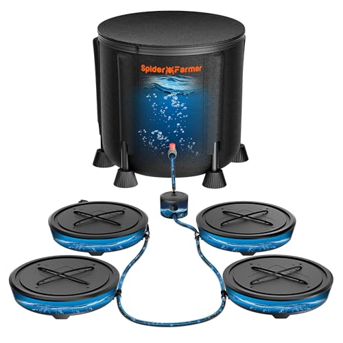 Spider Farmer 2025 Newest Gravity-Fed Self-Watering System No Power Needed, 4-Pack Auto Watering...