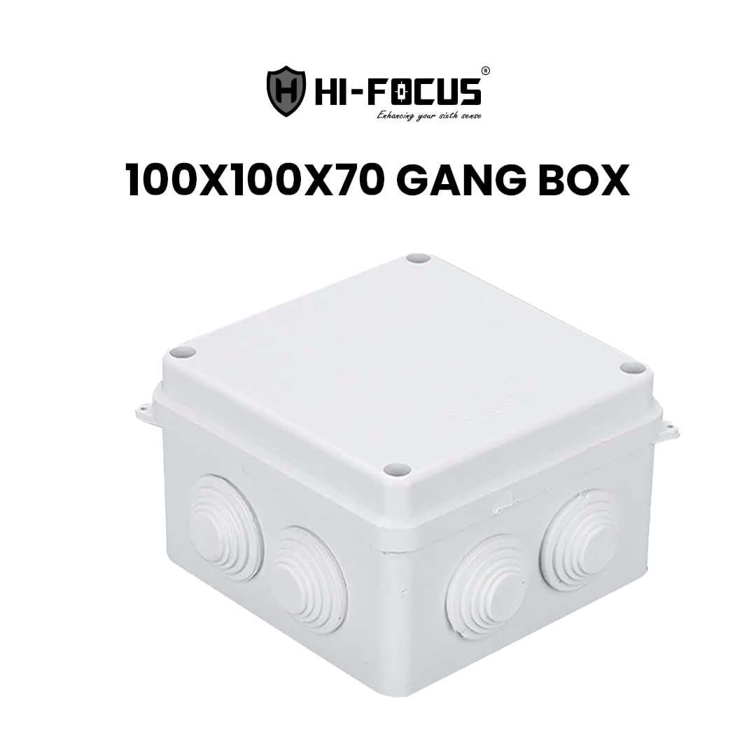 Hifocus Waterproof 100X100X70 Gang Box, Electrical Junction Box