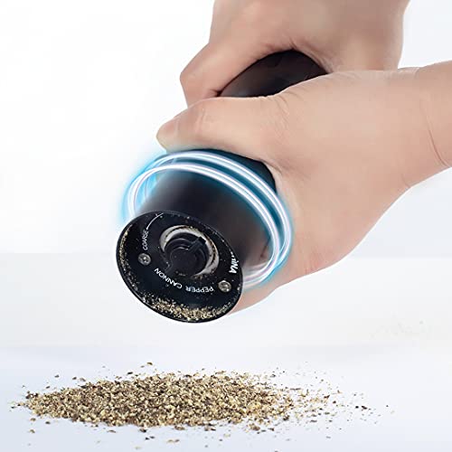 Manual Pepper Grinder Salt and Pepper Mill Shakers Thickness Adjustable Ceramic Core Kitchen Mills Pepper Blender (2)