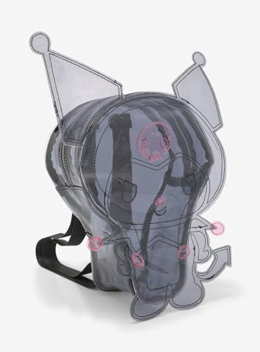 Hot Topic Kuromi Black Transparent Figural Mini Backpack CLEAR NONE2