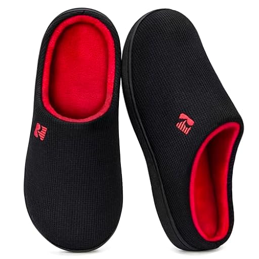 RockDove Zapatilla de dos tonos y espuma viscoelástica para Hombre, 44/45 EU, Negro y Rojo | Ya disponible en tu tienda friki favorita! En mundofriki.es!