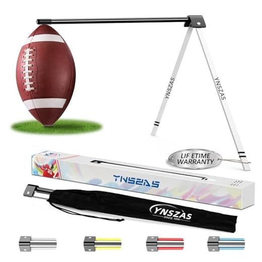 YNSZAS Football Kicking Tee, Portable Field Goal Kicking Holder Stand, Kickoff Tee Compatible with All Football Sizes, Football Training Practice Equipment for Adult & Youth