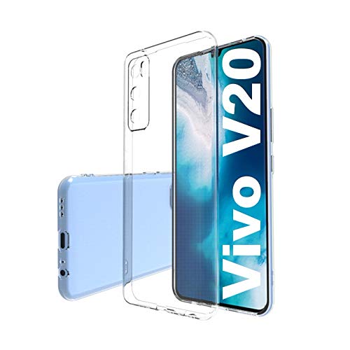 Image of REALCASE Back Cover for Vivo V20 (TPU|Transparent )