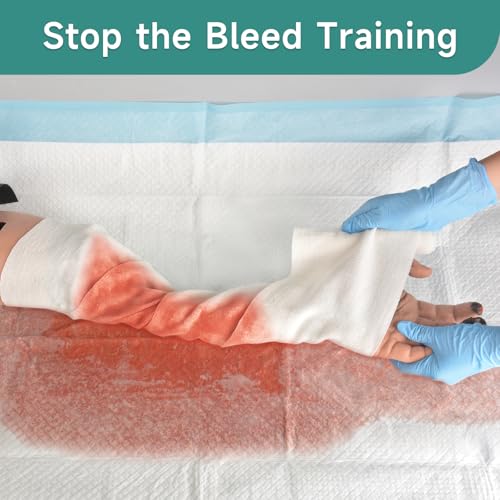 Image of Wearable Wound Packing Arm Trainer, Partial Arm Amputated Simulation Kit for Medical Training, Emergency Trauma Assessment Practice Set