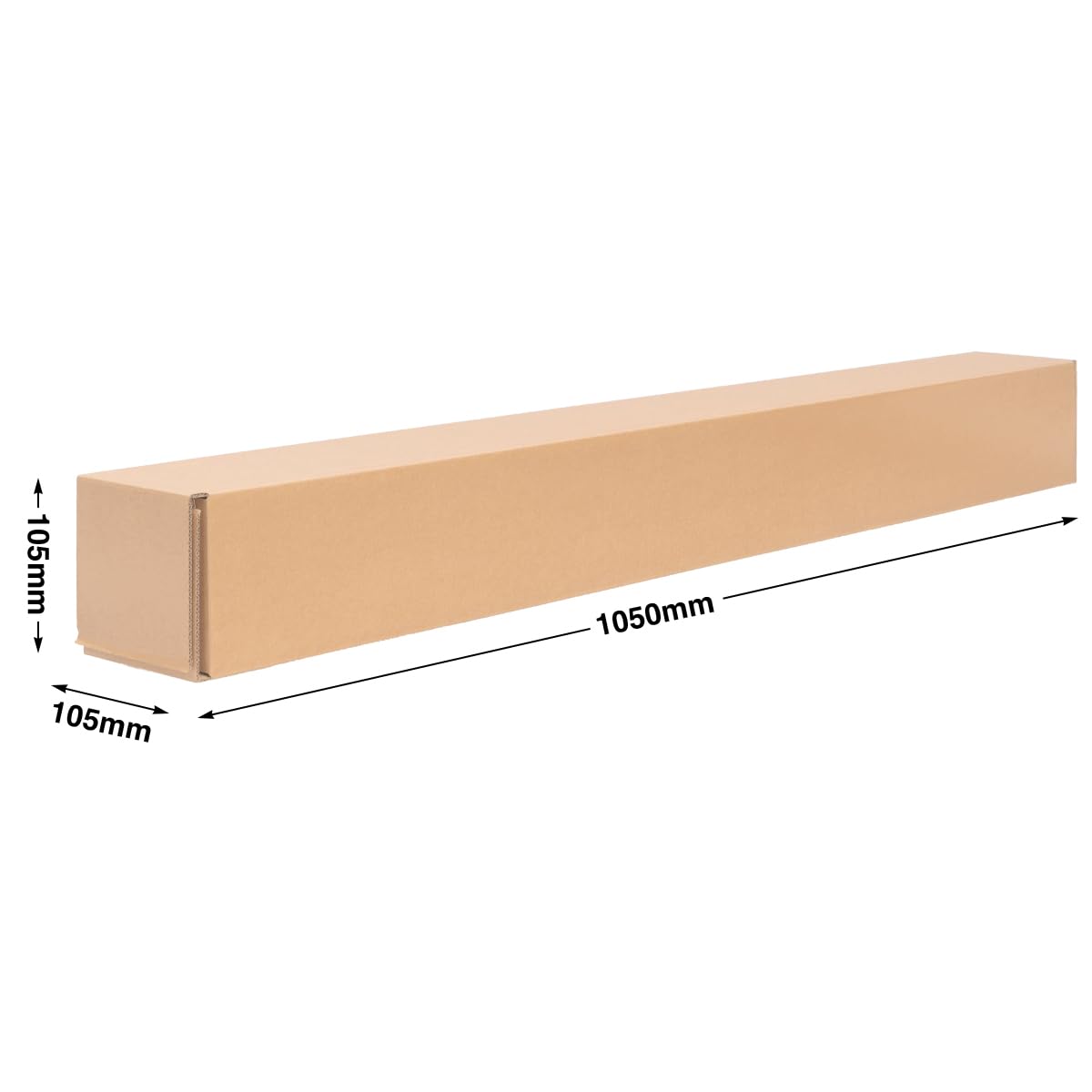 verpacking 30 vierkante verzendkokers 655 x 105 x 105 mm verzendrol verzendkoker | Bespaar verzendkosten - NUN ZONDER VERZENDING | Vouwdoos Verzenddoos