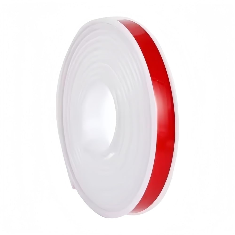 Loacea White U-Shaped Seal Strip 5Meters U-Shape Edge Banding Strip, Self-Adhesive Flexible Tpe Rubber Furniture Corner Guards 1Pc(,12Mm)