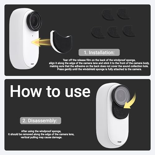 Kit montage magnétique Insta360 GO 3/GO 3S horizontal vertical noir - 2