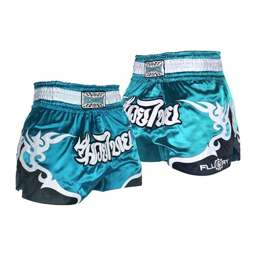 FLUORY Muay Thai Fight Shorts,MMA Shorts Clothing Training Cage Fighting Grappling Martial Arts Kickboxing Shorts Clothing