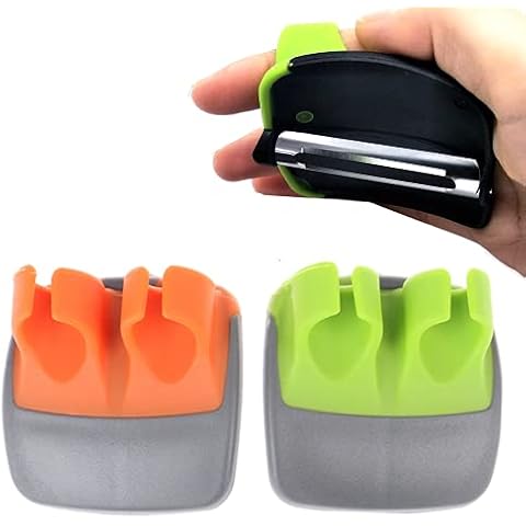 HJUWANG Palm Vegetable Peeler with Rubber Grips Cover