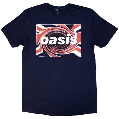 Oasis Men's Union Jack T-Shirt Navy | Officially Licensed Merchandise