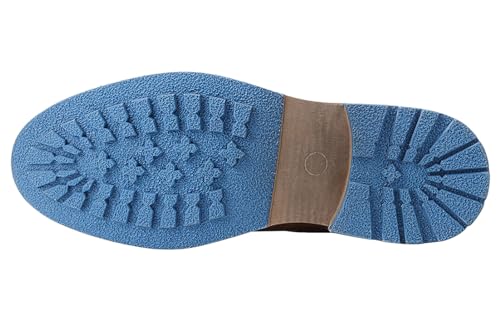 Santimon Men's Oxfords Boots Dress Casual Leather Motorcycle Boots Fashion Formal Tuxedo Ankle Work Boot for Men3