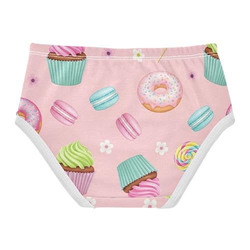 Cotton Toddler Girls Underwear Pastel Cartoon Colored Donuts Pink Panties Little Girl Pattern Briefs Kids Undies 2t2