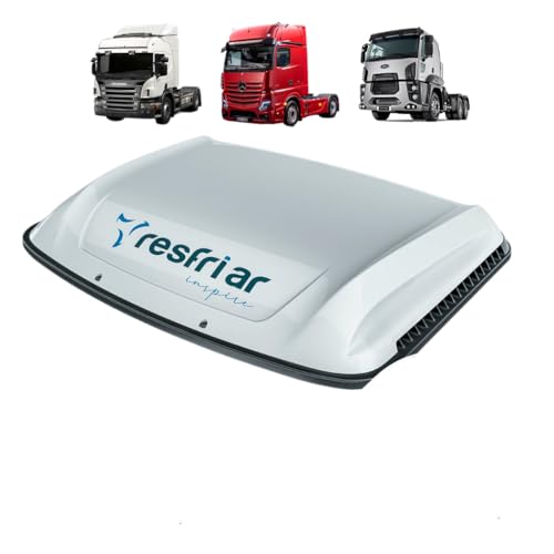 Climatizador de Ar Caminhão Série 8 com Controle e App Branco Scania Mercedes Fordd 24v - Resfriar