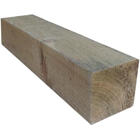 5ft x 4" Stained Wooden Fence Posts Cover