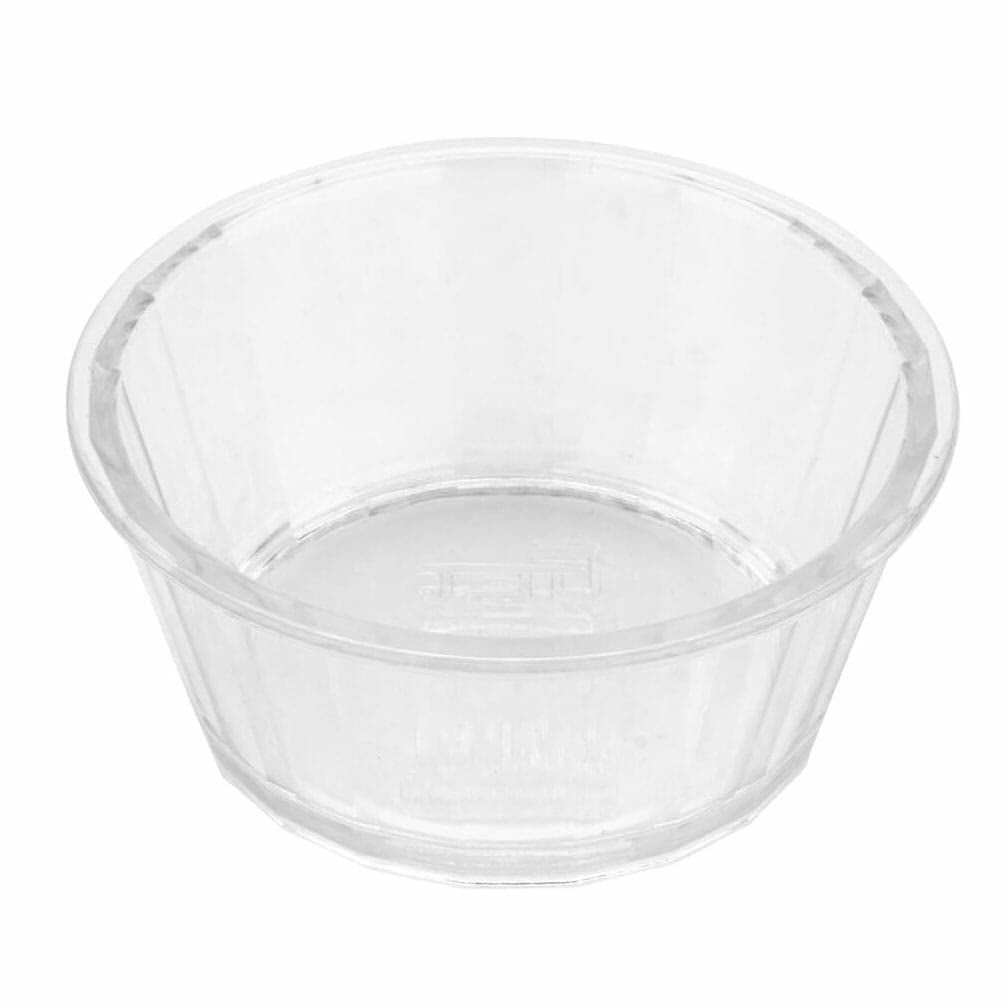 G.E.T. Enterprises ER-045-CL 4 oz. Fluted Ramekin, Break Resistant, San, Clear (Pack of 12)