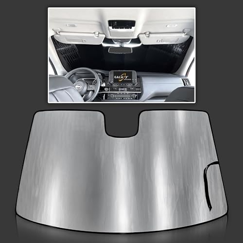 GalaxyAutoShield Custom Fit Windshield Sun Shade for 2022 2023 2024 2025 Nissan Pathfinder SUV, Insulated Sunshade Privacy Accessories Blockout UV Reflector Protection - Made in USA